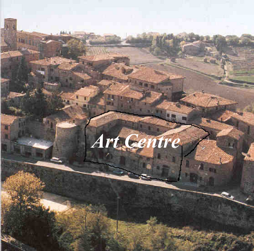 Aerial view showing the Art Centre